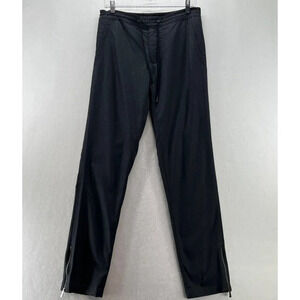 Calvin Klein Pants Women's Sz Medium Body Fit Elastic Waist Zip Hem Dark Gray